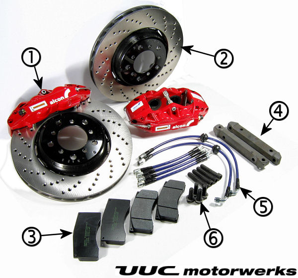 Aluminium floating caliper brakes